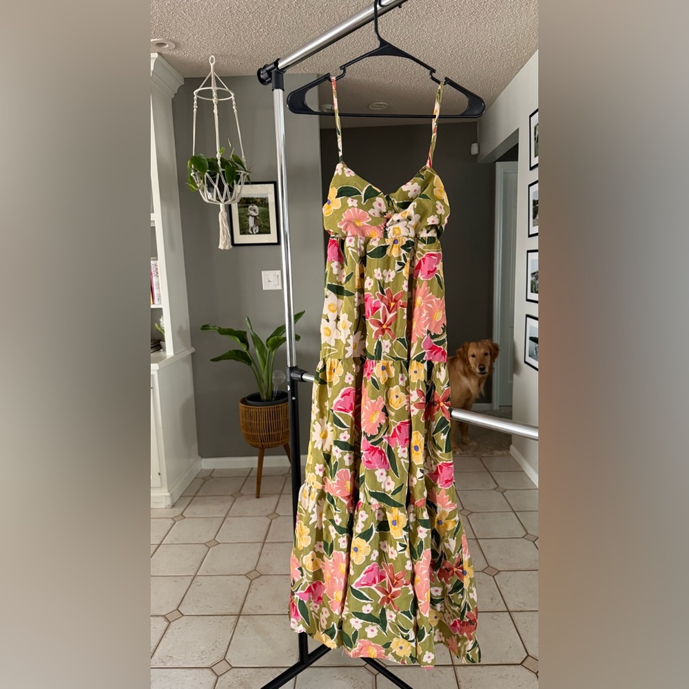 Boutique tropical maxi dress